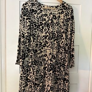 J. Crew Leopard Print Shift Dress. Size 2